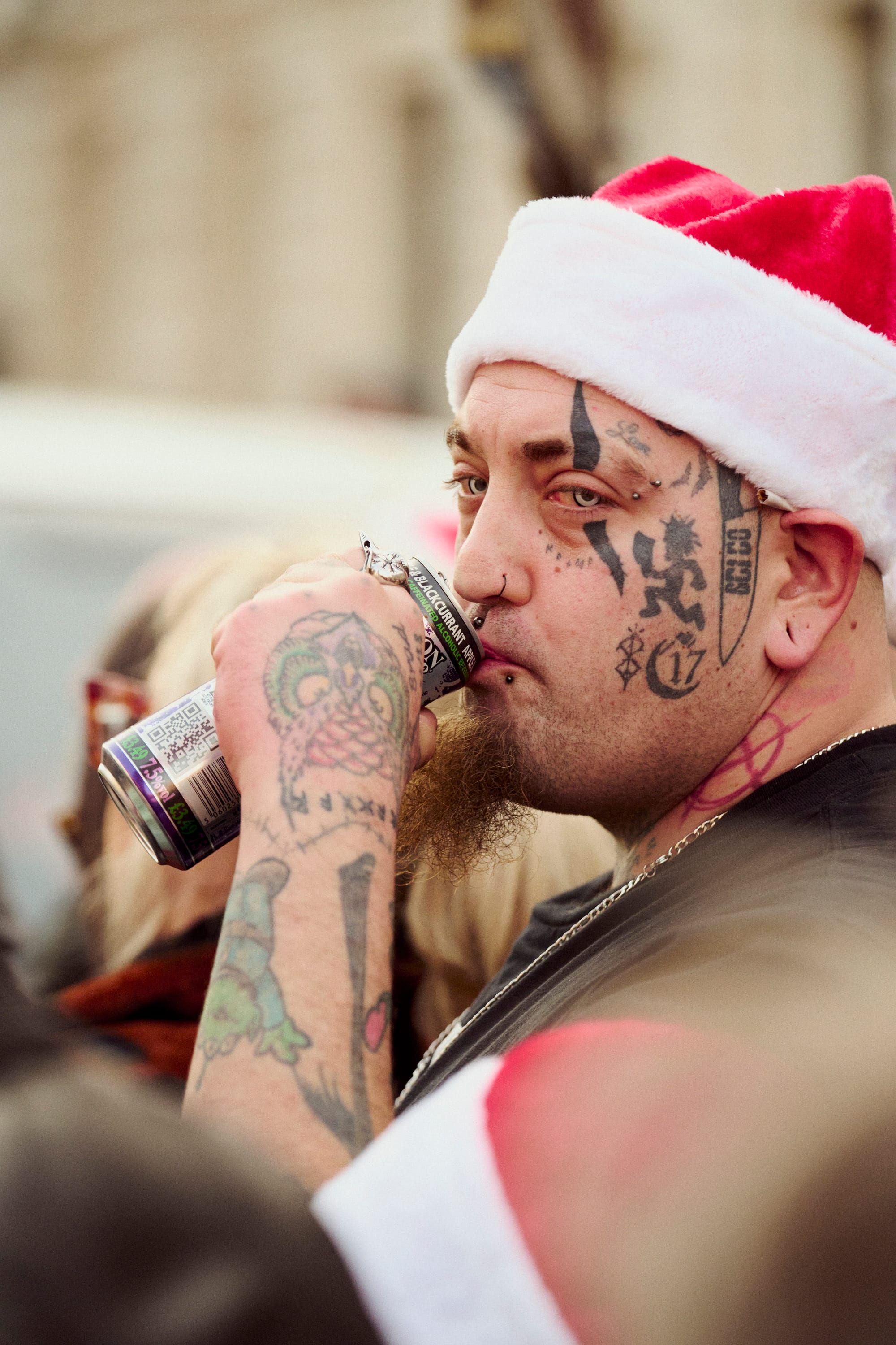 Supporters of Tommy Robinson, including the 'Holy Spirit Hooligans', gathered in London at the weekend (Harry Mitchell)