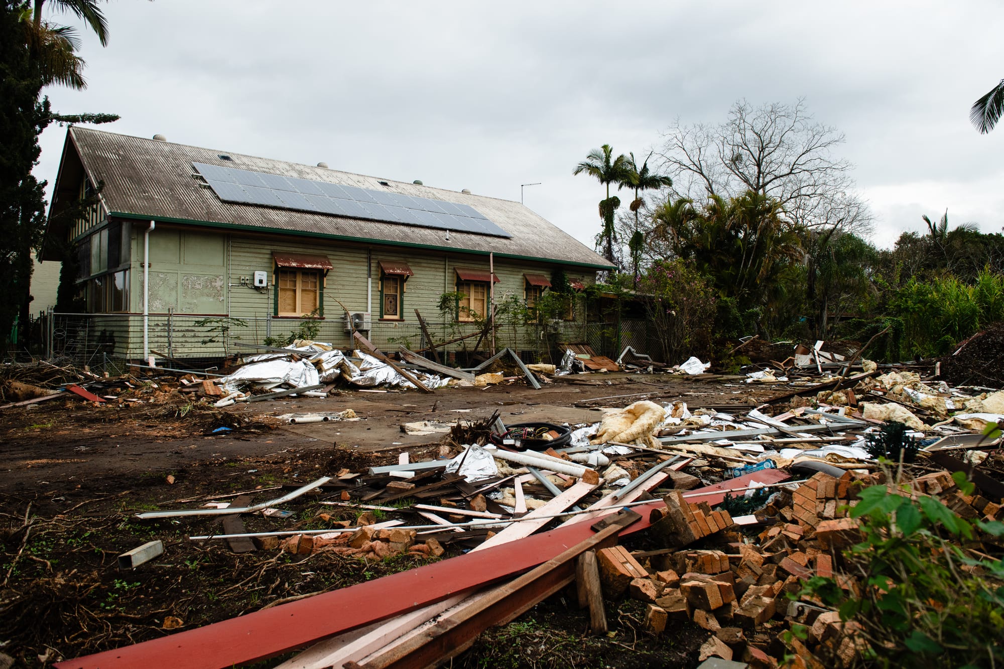 Four years after the flood, Lismore resembles a building site (Elise Derwin)