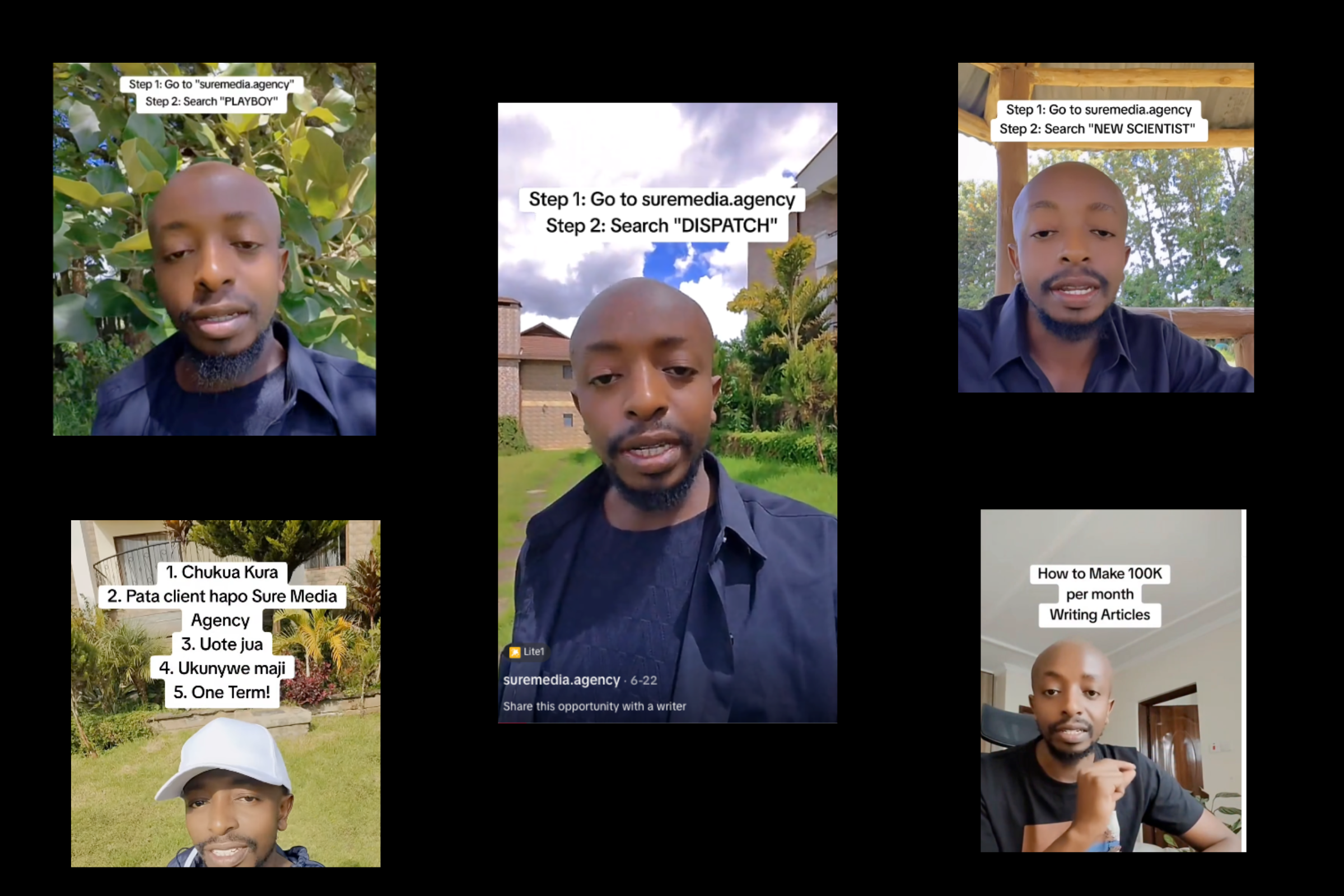Sure Media Agency advertises on TikTok and Instagram