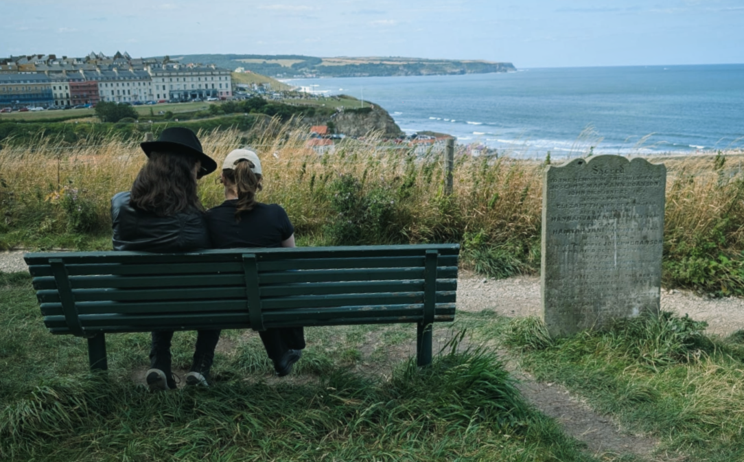 The view from Whitby's eastern cliff