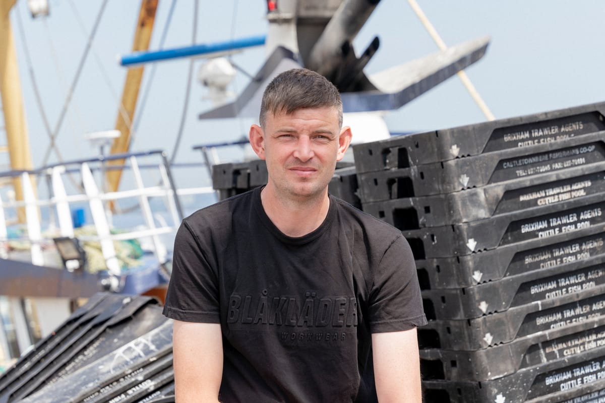 Fisherman Tom Parker, 37, lives in Brixham (Daniel Dayment)