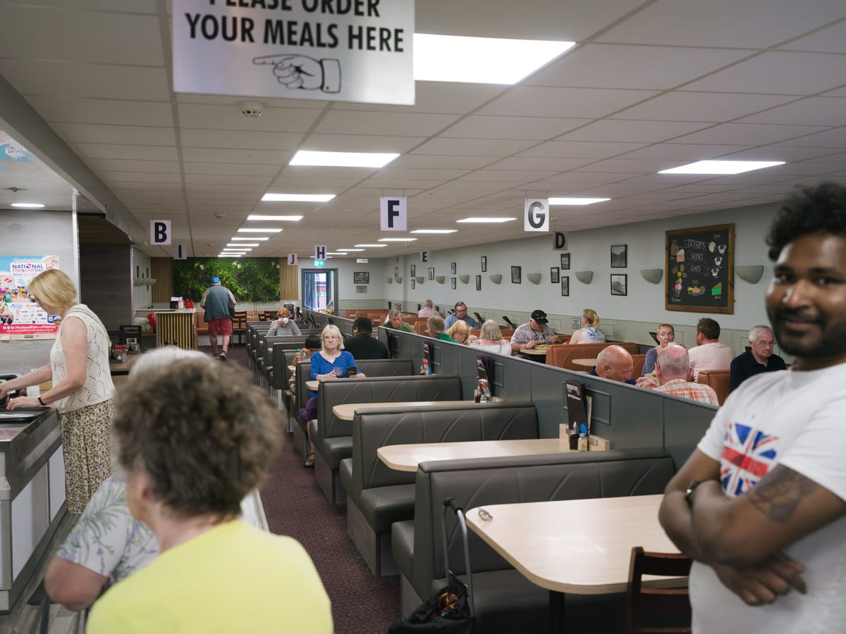 Inside Wackers, one of Scarborough's 93 fish and chip shops (Alexander Rogers)