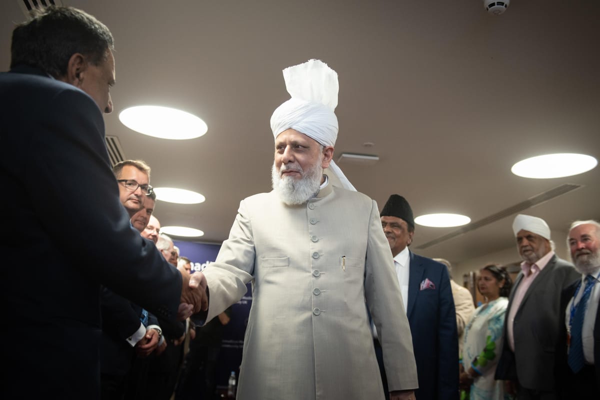 Hazrat Mirza Masroor is the Fifth Caliph of the Ahmadiyya Muslim community (Lee Thomas)
