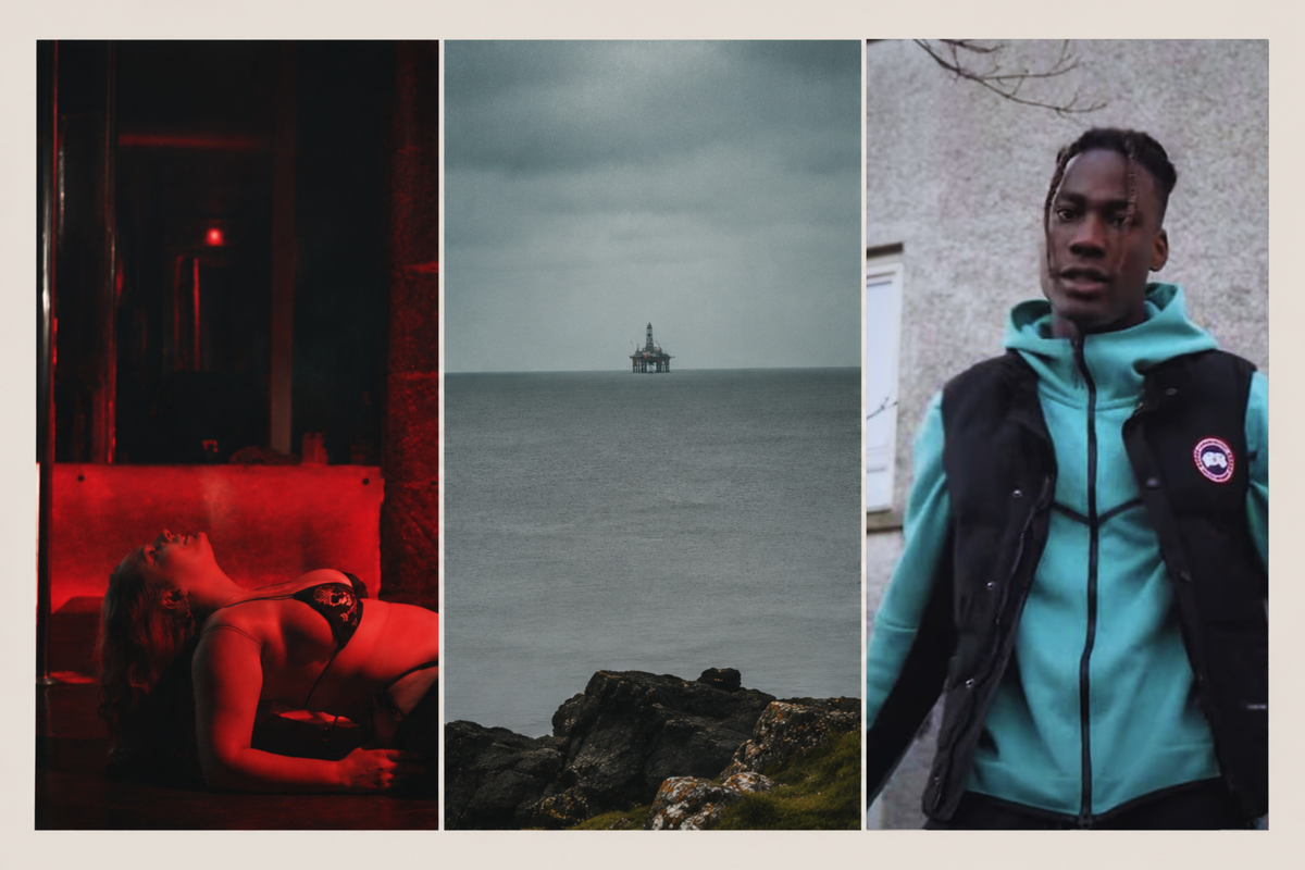 A dancer in Aberdeen's Angels strip club; an offshore rig; drill rapper Ynxg STUNNA