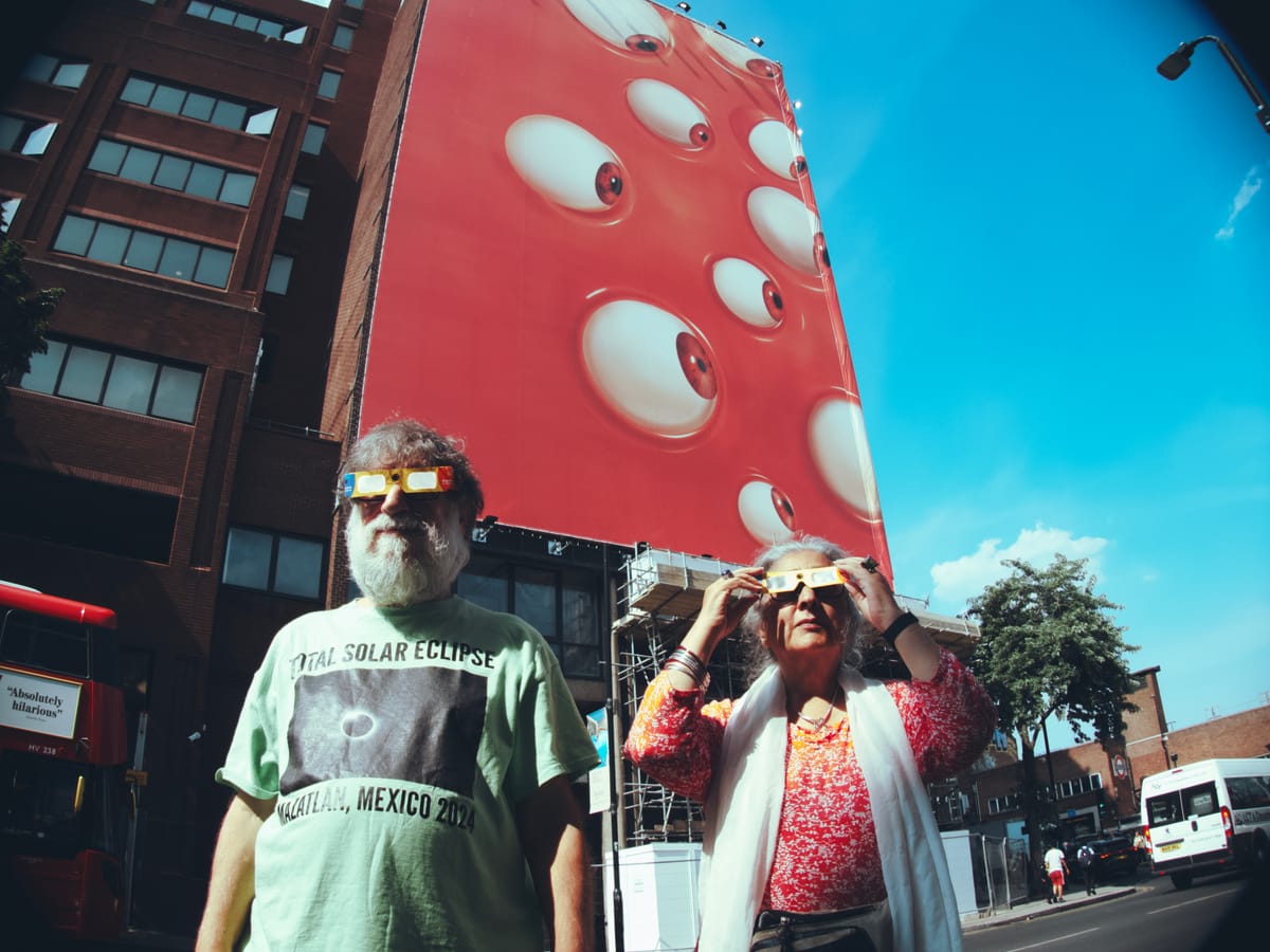 Kryss Katsiavriades and Talaat Quereshi, photographed in Wood Green (Dispatch)